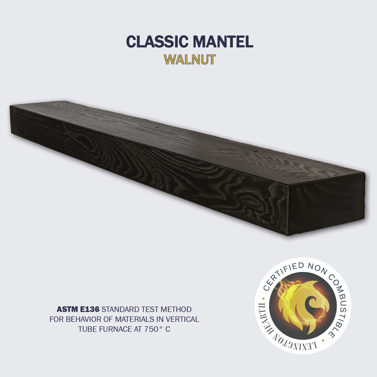 Classic Beam Mantel — Lexington Hearth